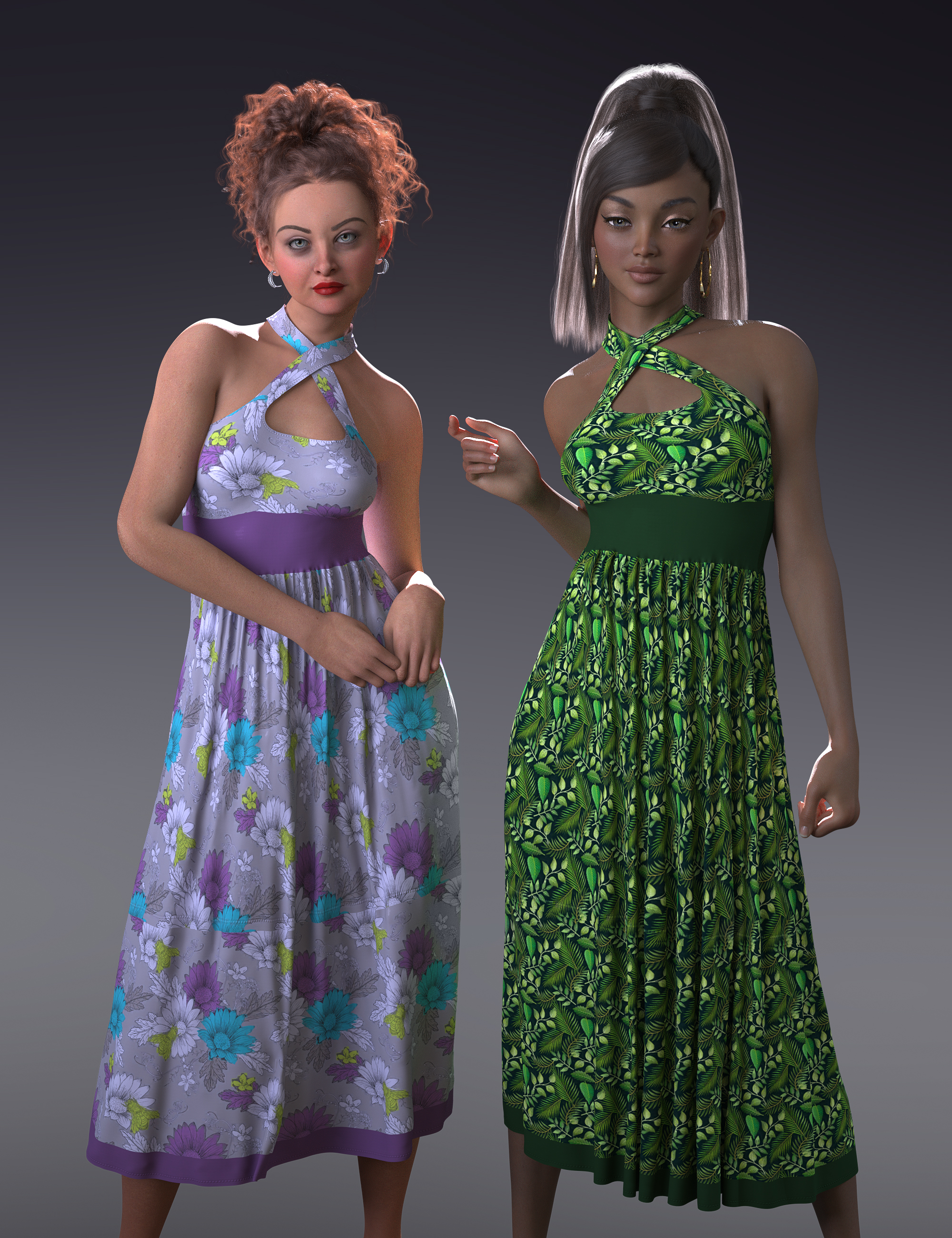 Musings for MbM dForce Criss Cross Dress by: Heatherlly, 3D Models by Daz 3D