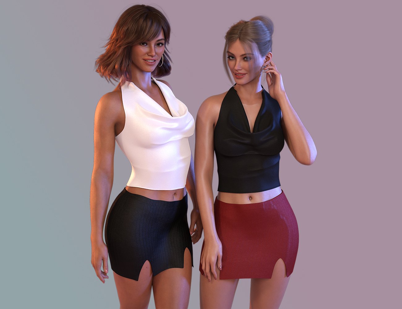 M8 Timeless Office Top & Skirt for Genesis 9