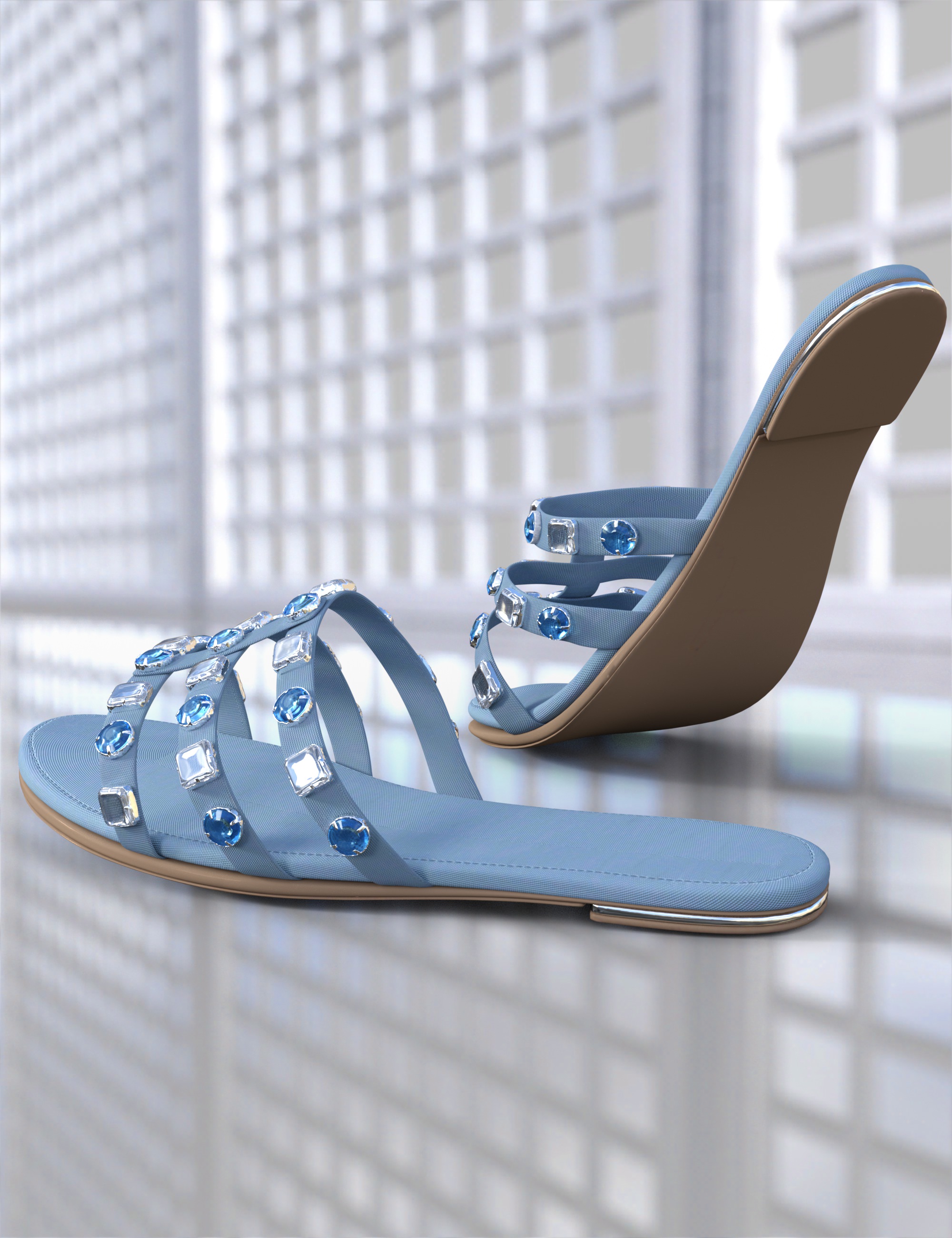 Sparkly Sandals for Genesis 9