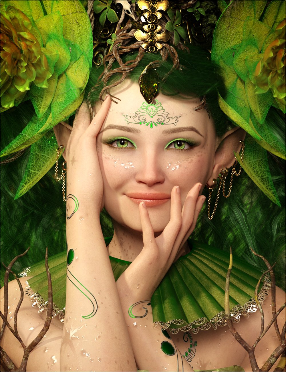 VYK Fennel for Genesis 9 by: vyktohria, 3D Models by Daz 3D