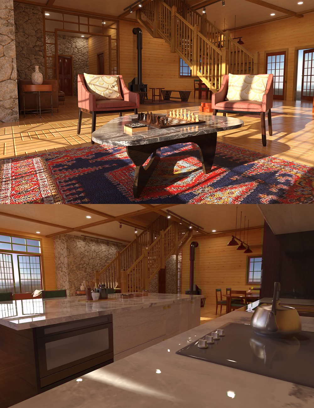 Buscalan Camp House by: Tesla3dCorp, 3D Models by Daz 3D