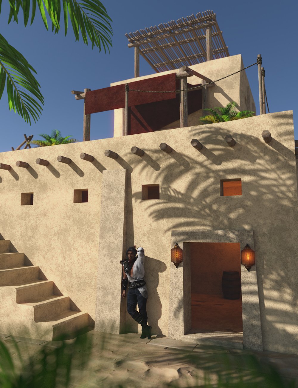 Babylonian Houses 1 by: Enterables, 3D Models by Daz 3D