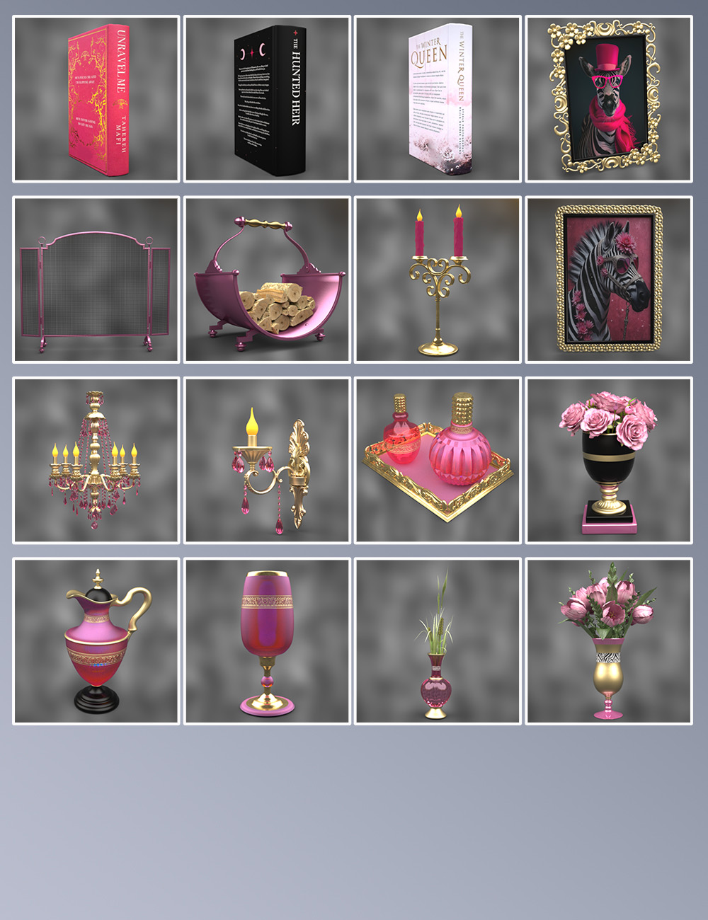 Rococo Room Pop Collection Texture Set | Daz 3D
