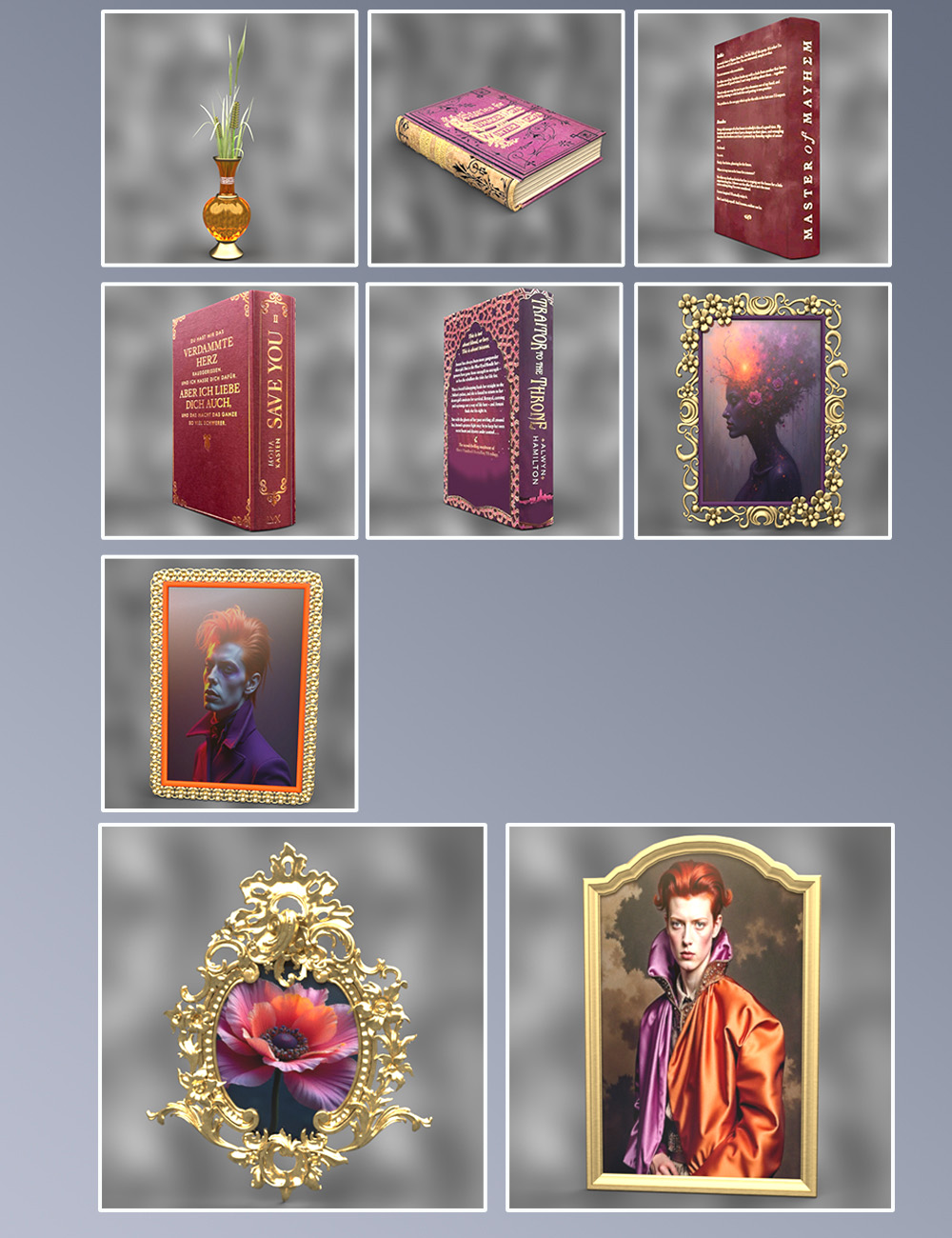 Pop Rococo Rococo Room Pop Collection Texture Set | Daz 3D