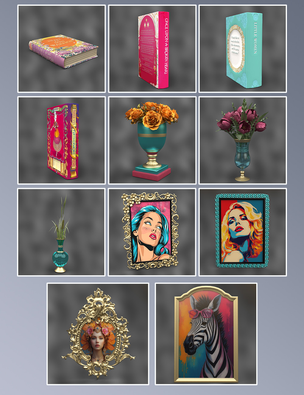 Rococo Room Pop Collection Texture Set | Daz 3D