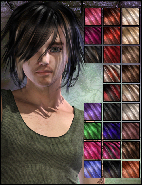 Shane Hair Shane Hair by: Propschick, 3D Models by Daz 3D