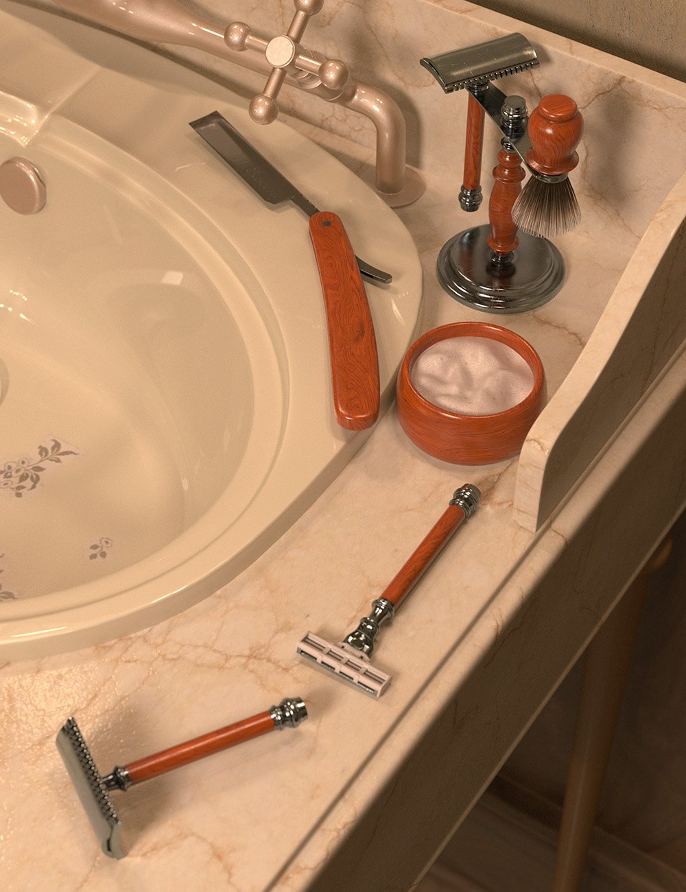 A Simple Shave Props by: ForbiddenWhispersDavid Brinnen, 3D Models by Daz 3D