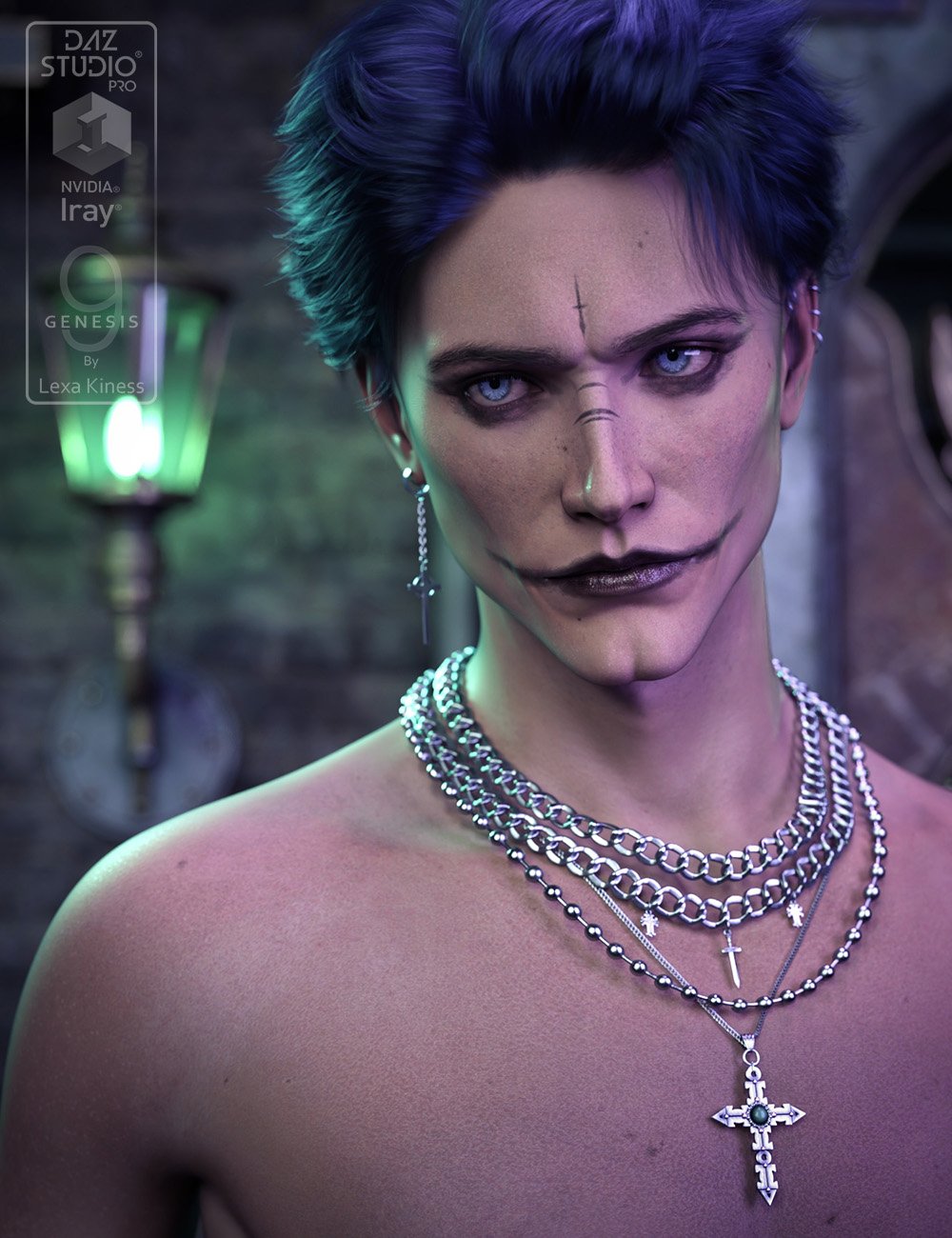 Kaiden for Genesis 9 by: Lexa Kiness, 3D Models by Daz 3D