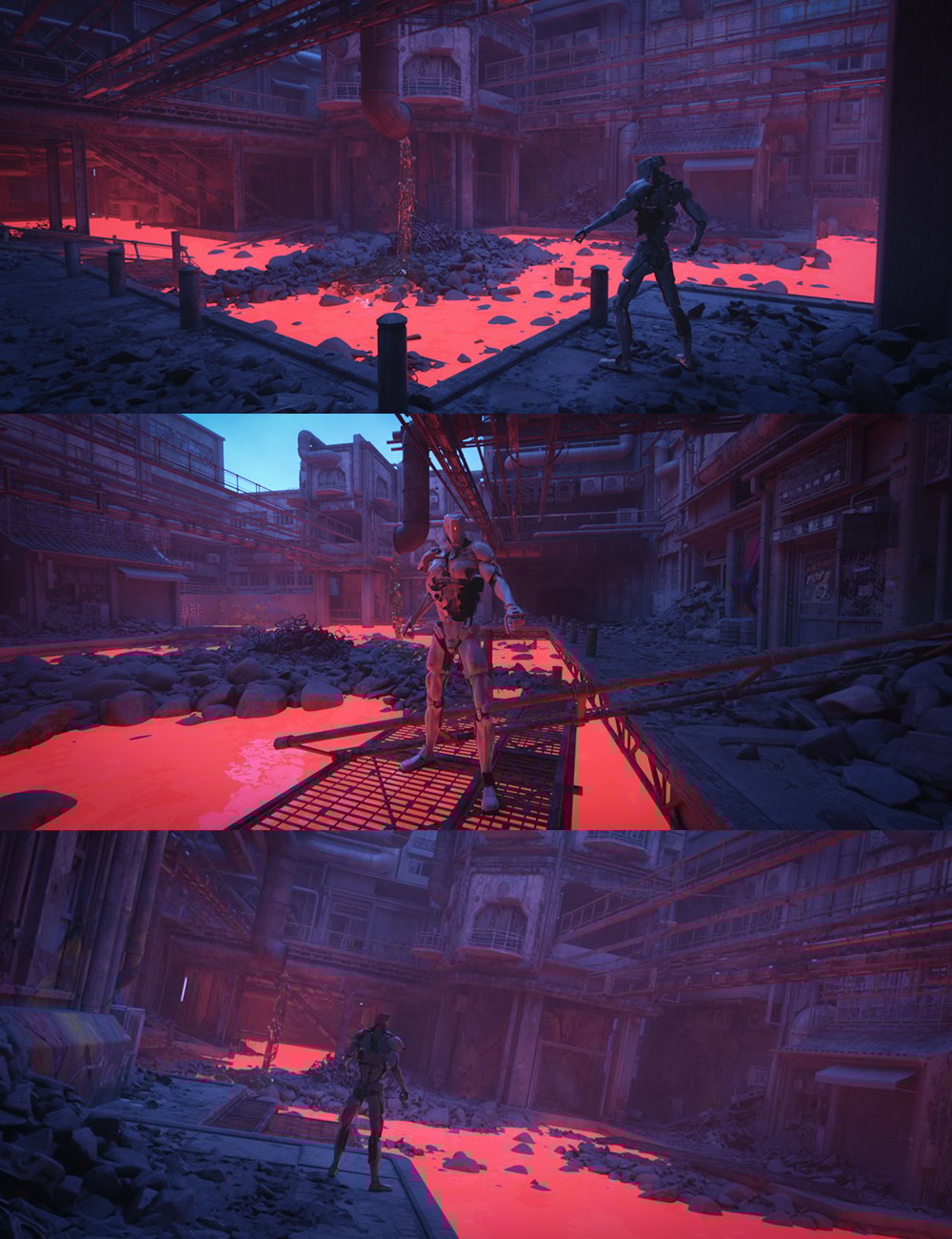 20 HDRIs Trashed Future Night by: Dreamlight, 3D Models by Daz 3D