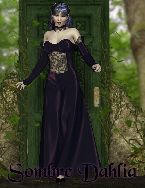 Sombre Dahlia by: Nathy Design, 3D Models by Daz 3D