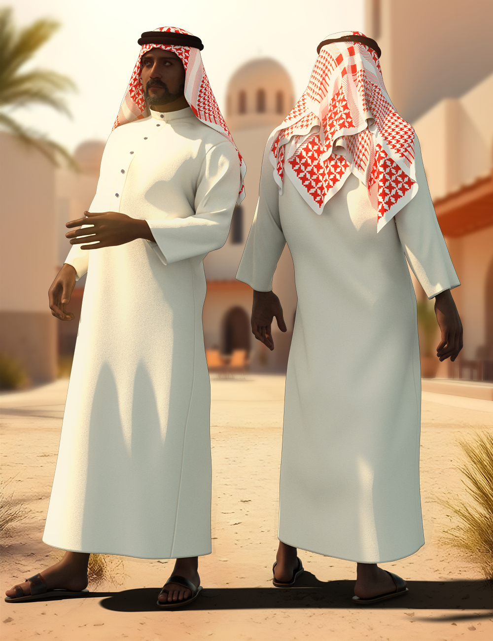 dForce Arab Thobe Outfit for Genesis 9