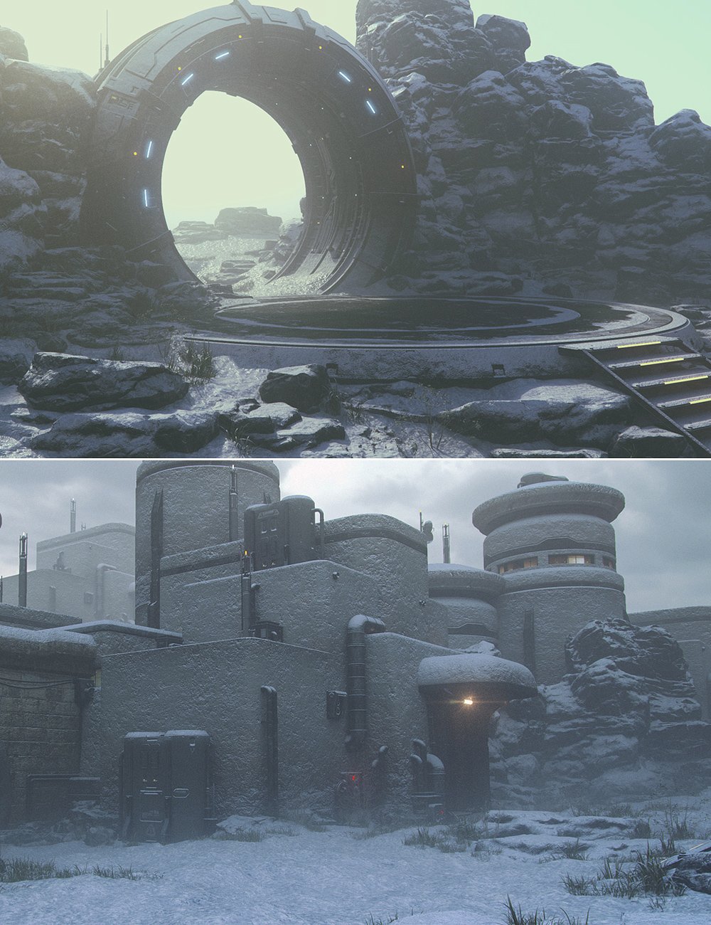 Arctic Outpost by: Stonemason, 3D Models by Daz 3D