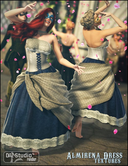 Almirena Dress Textures by: Sarsa, 3D Models by Daz 3D