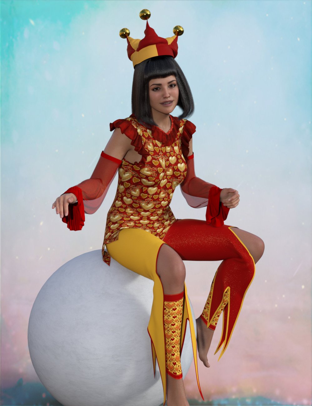 SIC dForce Harlo Outfit for Gensis 9 by: Sisters In Chaos, 3D Models by Daz 3D