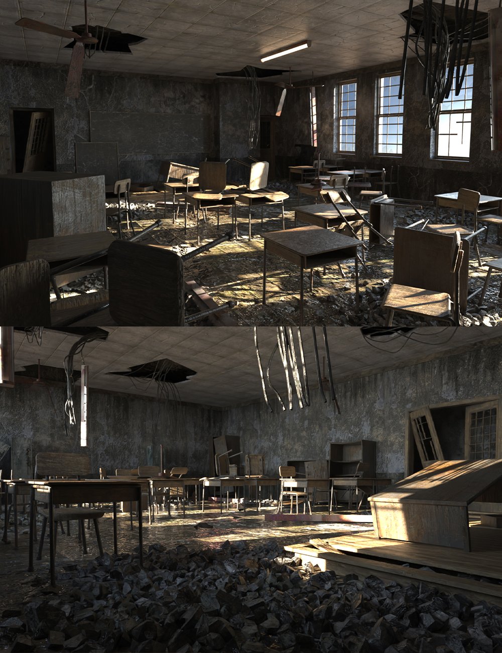 Forsaken Learning Hall by: clacydarch, 3D Models by Daz 3D