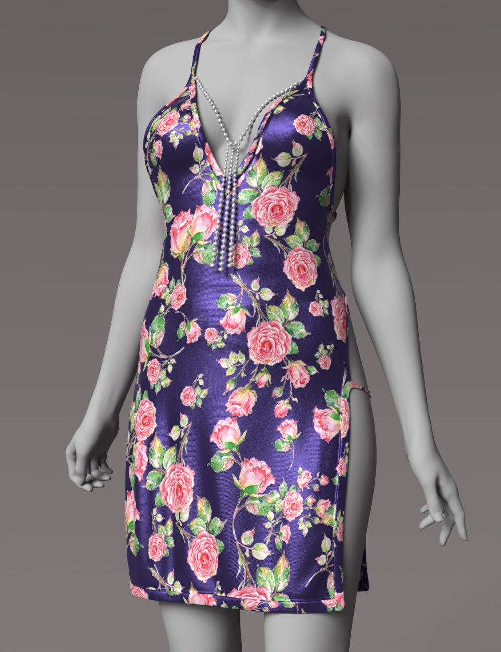 dForce GN High Slit Cheongsam for Genesis 9