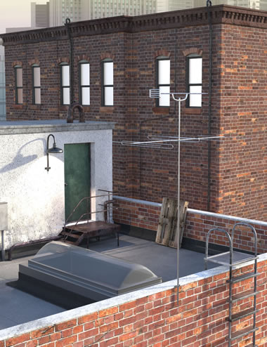 Rooftop Base | Daz 3D