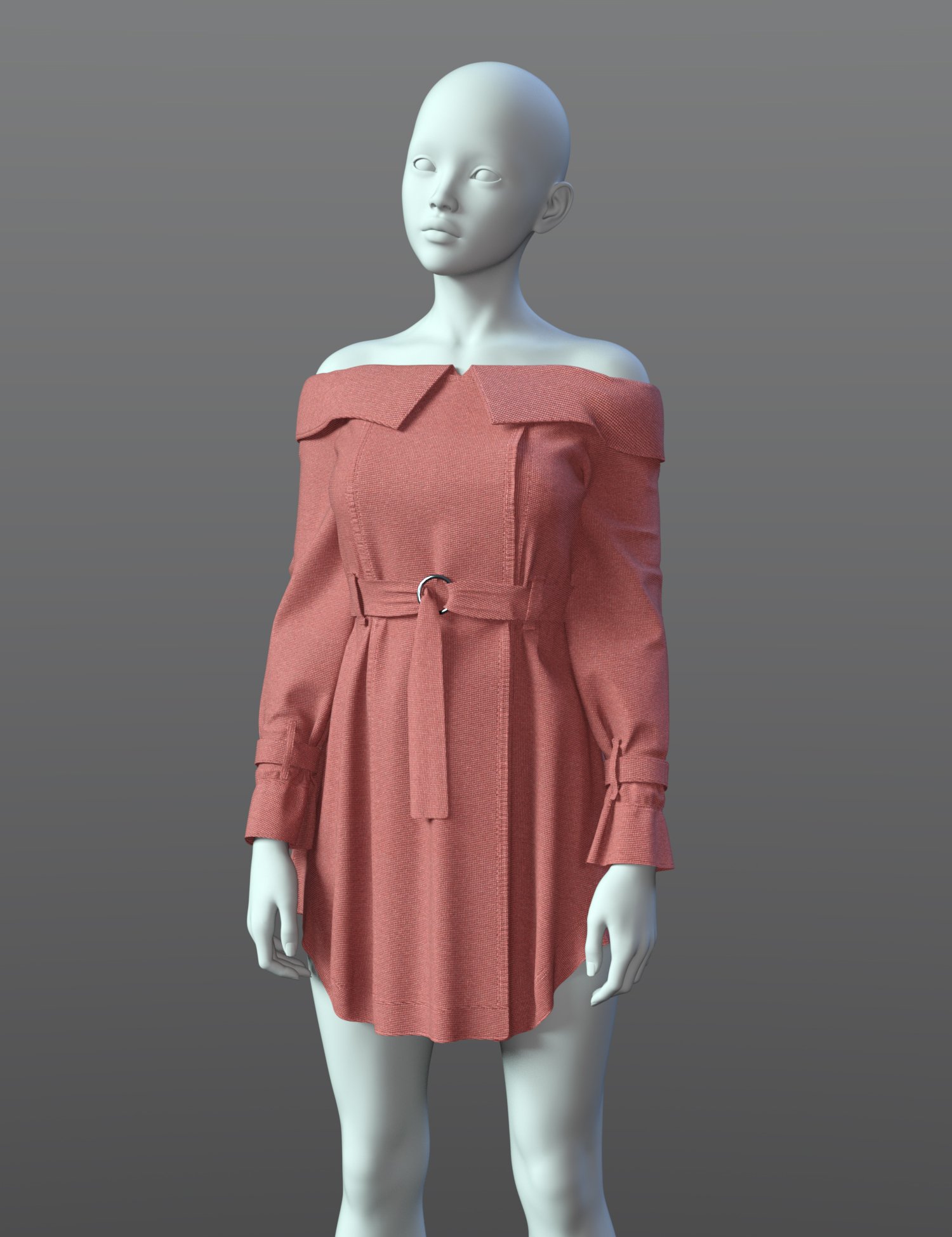 dForce SPR Off Shoulder Windbreaker for Genesis 9