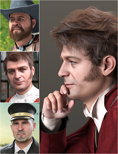 Middle-Age Men HD for Genesis 9 Daz 3D