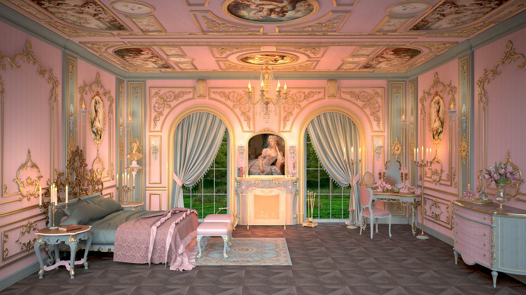 Rococo Room Add-Ons: Shaders and Additional Furniture