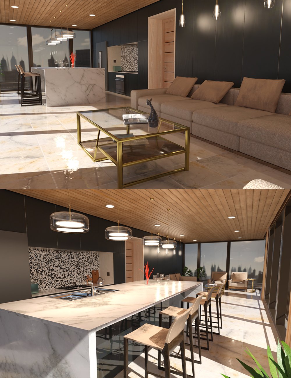 CCA Condo Living by: clacydarch, 3D Models by Daz 3D