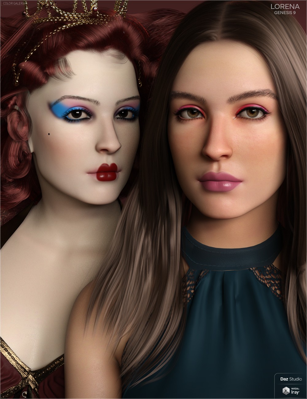CGI Lorena for Genesis 9 by: Color Galeria, 3D Models by Daz 3D