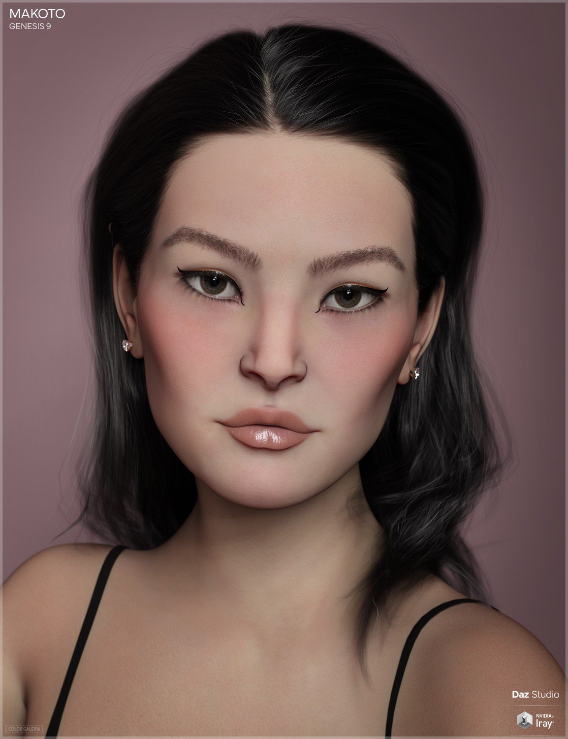 CGI Makoto for Genesis 9 by: Color Galeria, 3D Models by Daz 3D