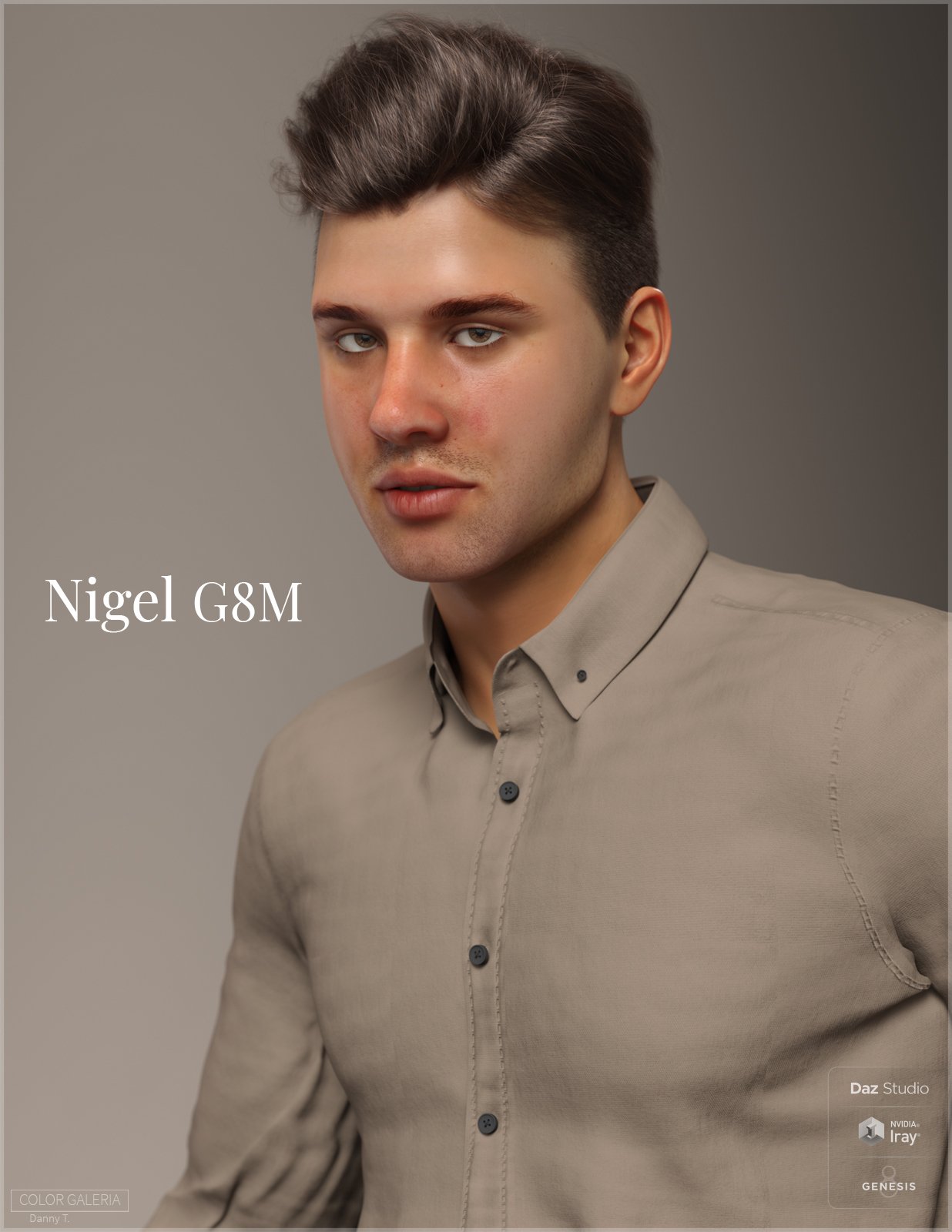 CGI Nigel for Genesis 8 Male by: Color Galeria, 3D Models by Daz 3D