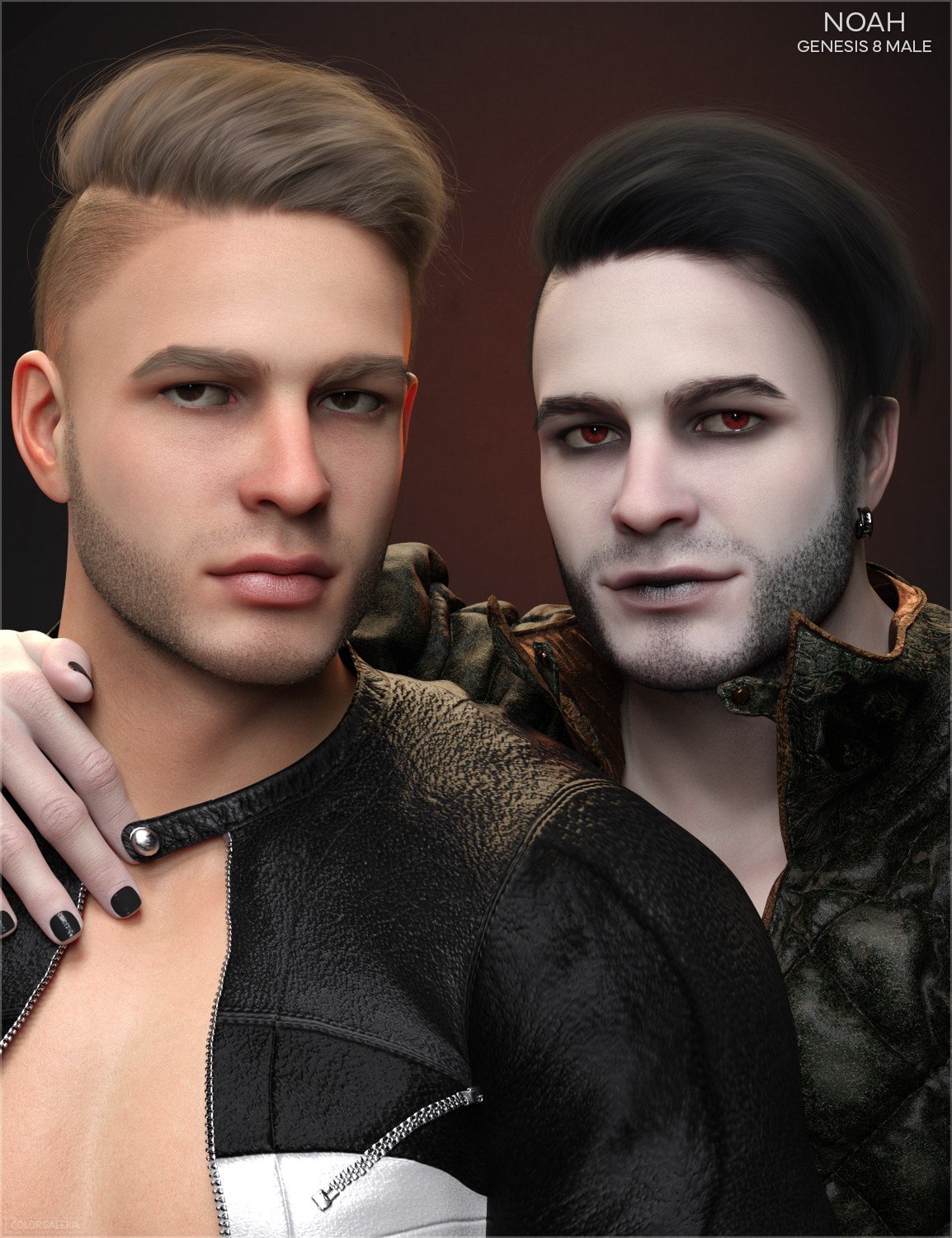 CGI Noah for Genesis 8 Male by: Color Galeria, 3D Models by Daz 3D