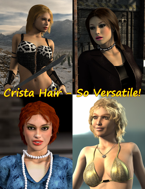 Crista Hair by: PhilW, 3D Models by Daz 3D