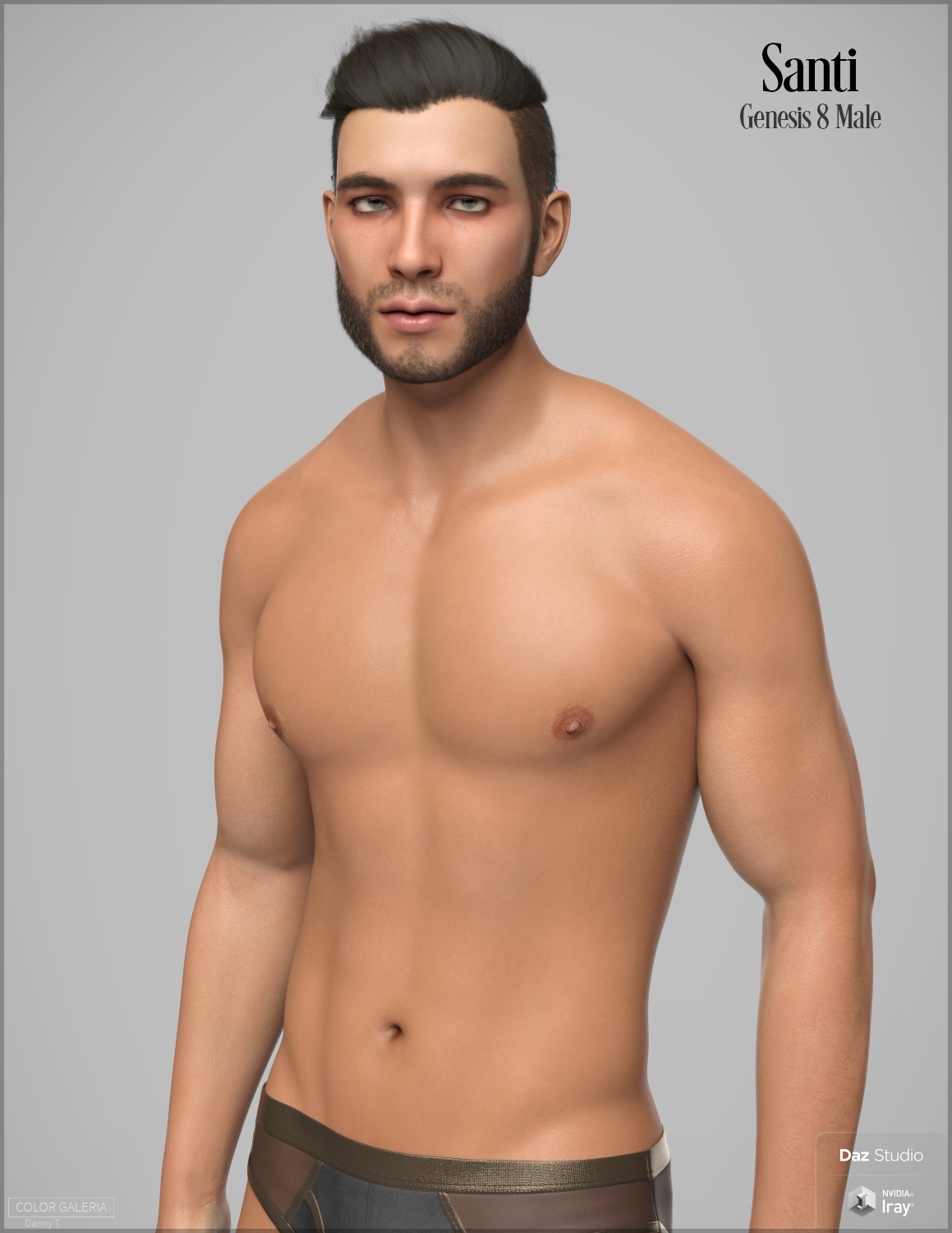 CGI Santi for Genesis 8 Male by: Color Galeria, 3D Models by Daz 3D