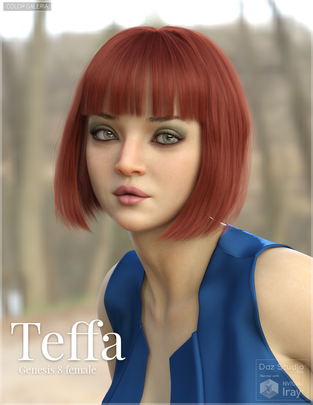 Teffa for Genesis 8 Female by: Color Galeria, 3D Models by Daz 3D