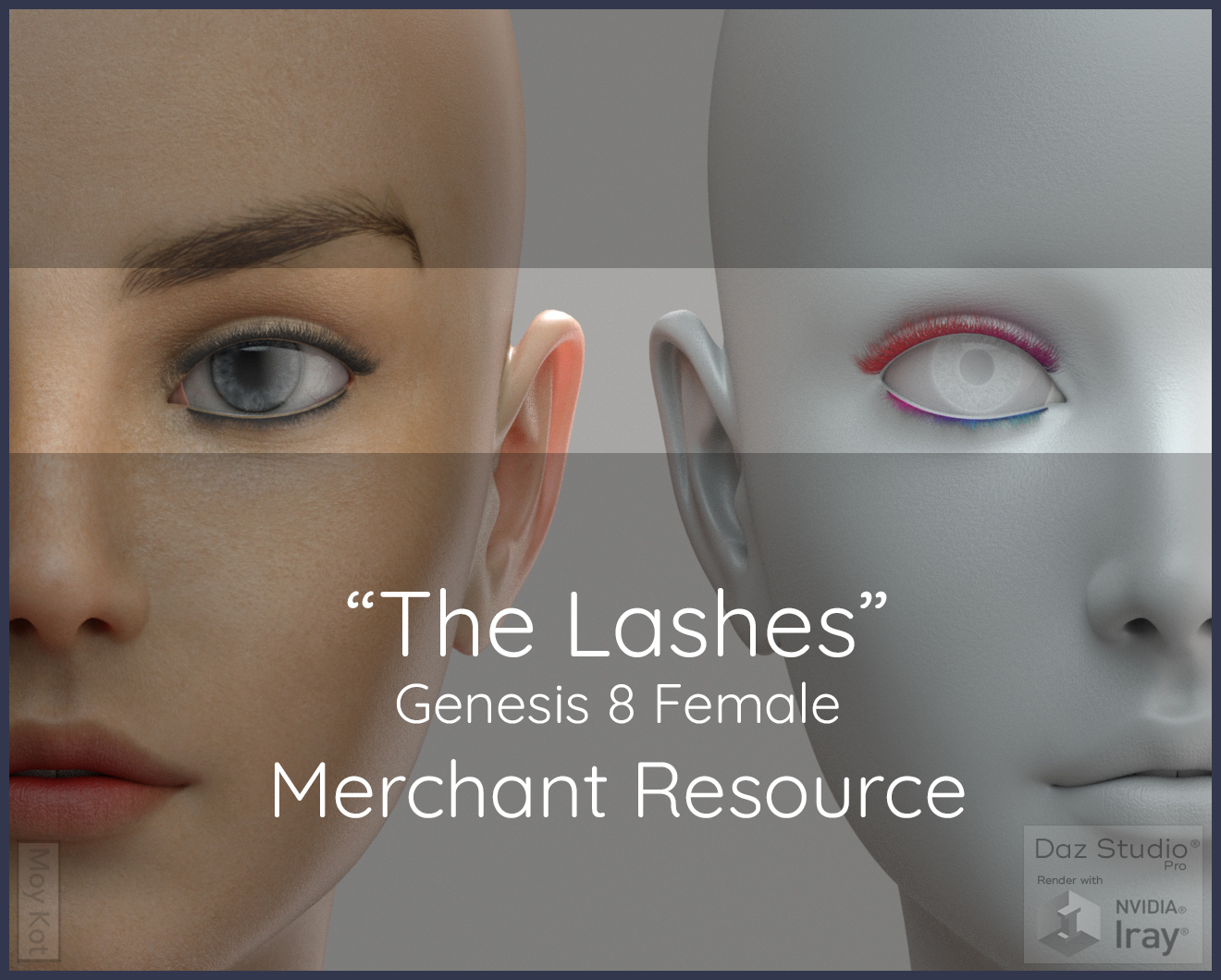 MYKT The Lashes Genesis 8 Female - Merchant Resource by: Color Galeria, 3D Models by Daz 3D