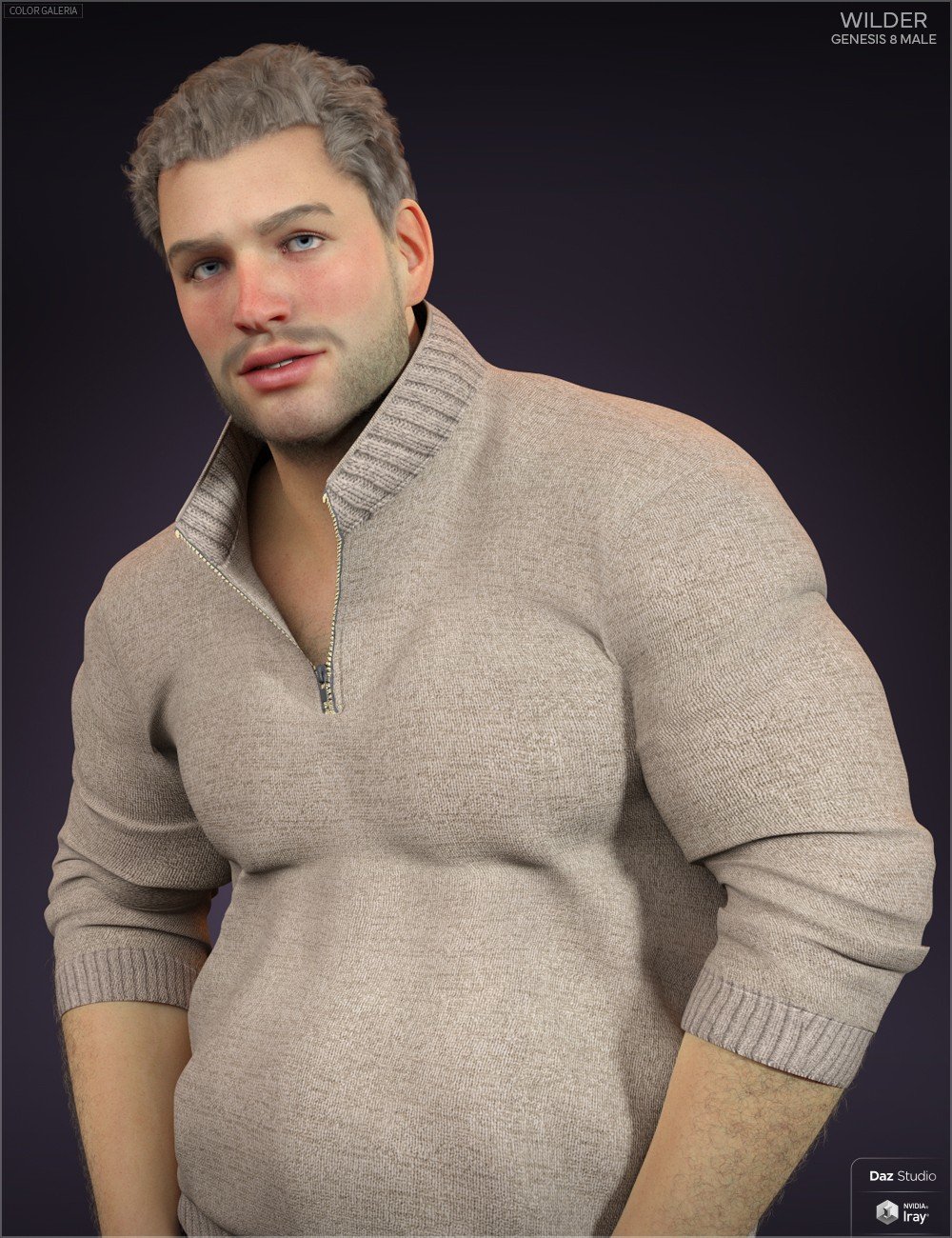 CGI Wilder for Genesis 8 Male by: Color Galeria, 3D Models by Daz 3D
