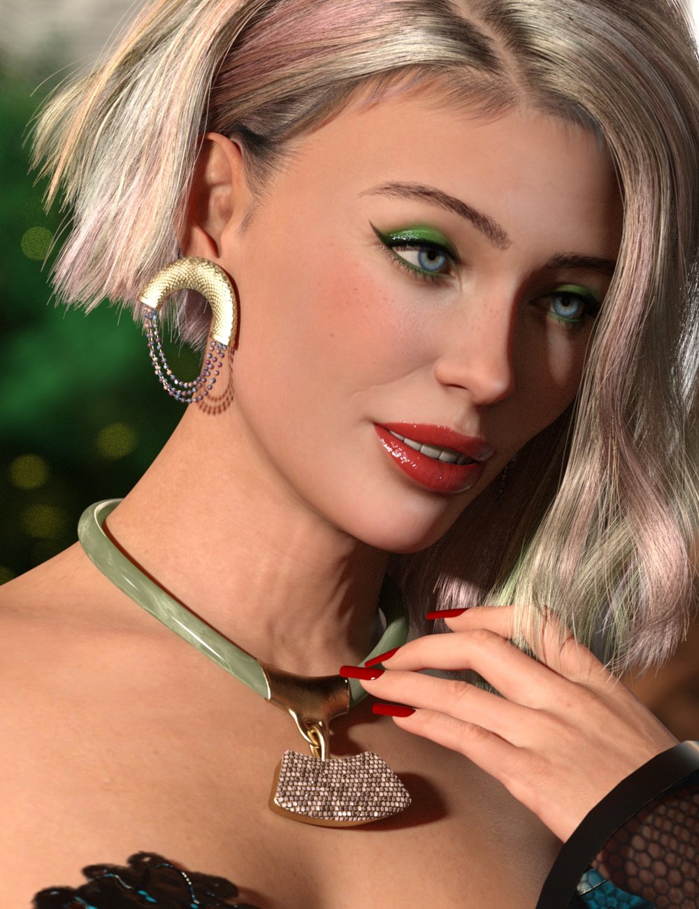 Stylish Moments Earrings Megapack for Genesis 9 by: Ae Ti3D-GHDesign, 3D Models by Daz 3D