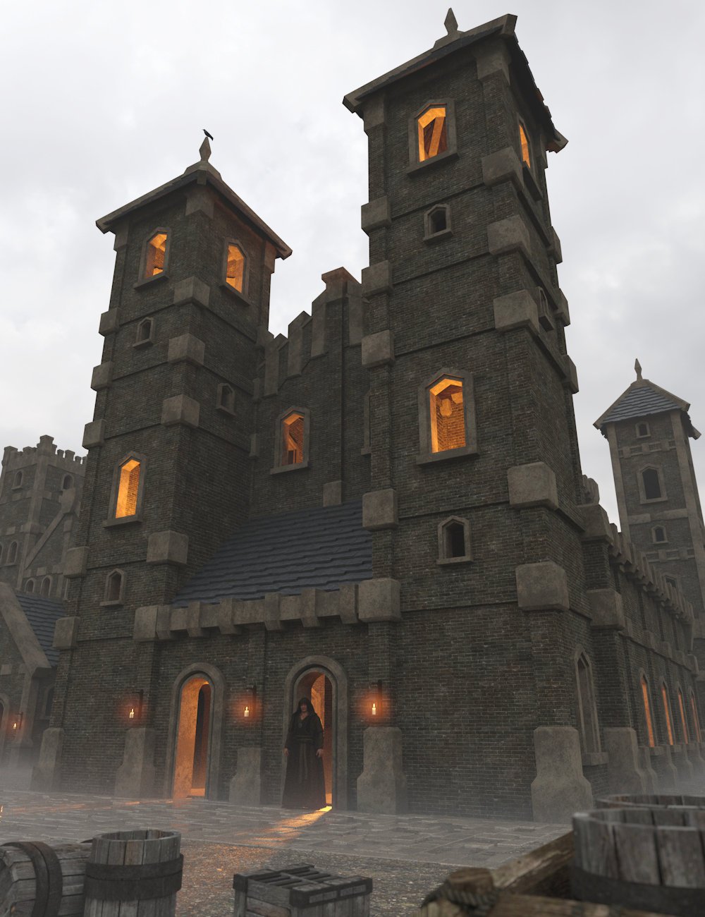 Medieval Churches 2 by: Enterables, 3D Models by Daz 3D