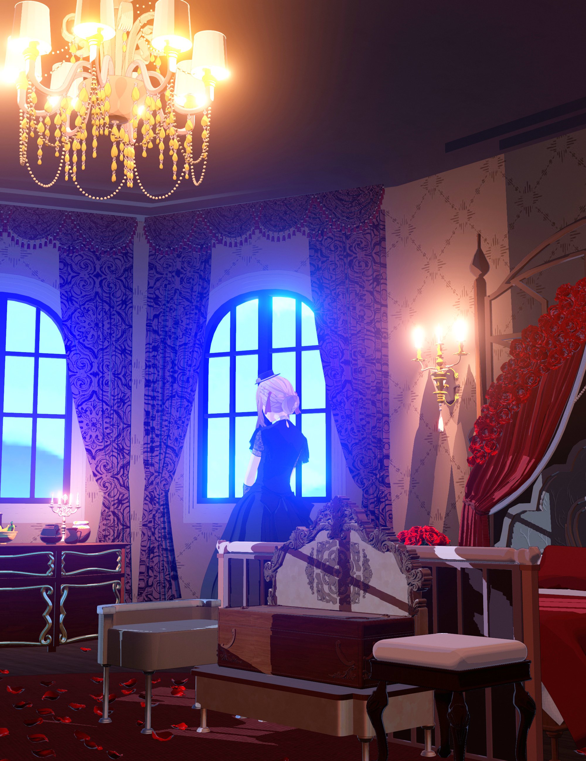 Princess Tera's Vampire Bedroom by: Princess, 3D Models by Daz 3D