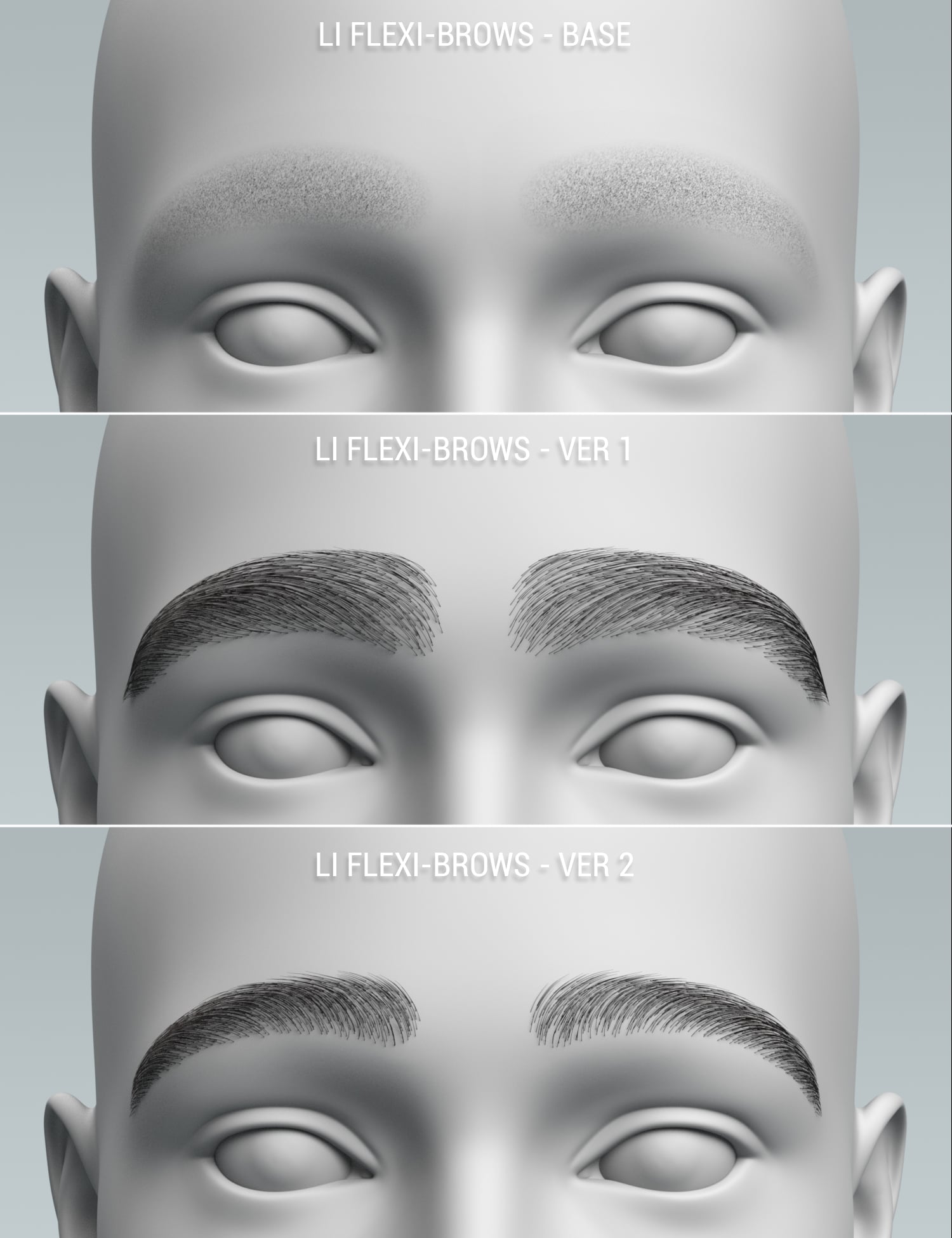 LI Flexi-Brows for Genesis 9 | Daz 3D