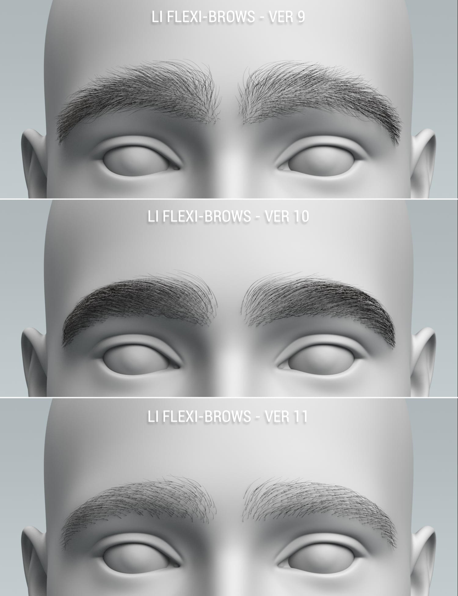 LI Flexi-Brows for Genesis 9 | Daz 3D