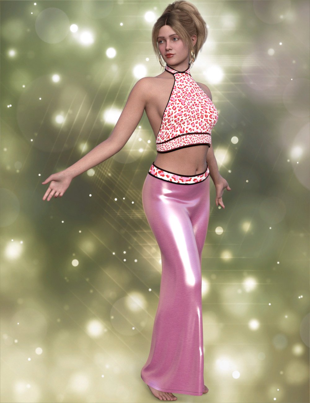 SIC dForce Paula Set for Genesis 9 by: Sisters In Chaos, 3D Models by Daz 3D