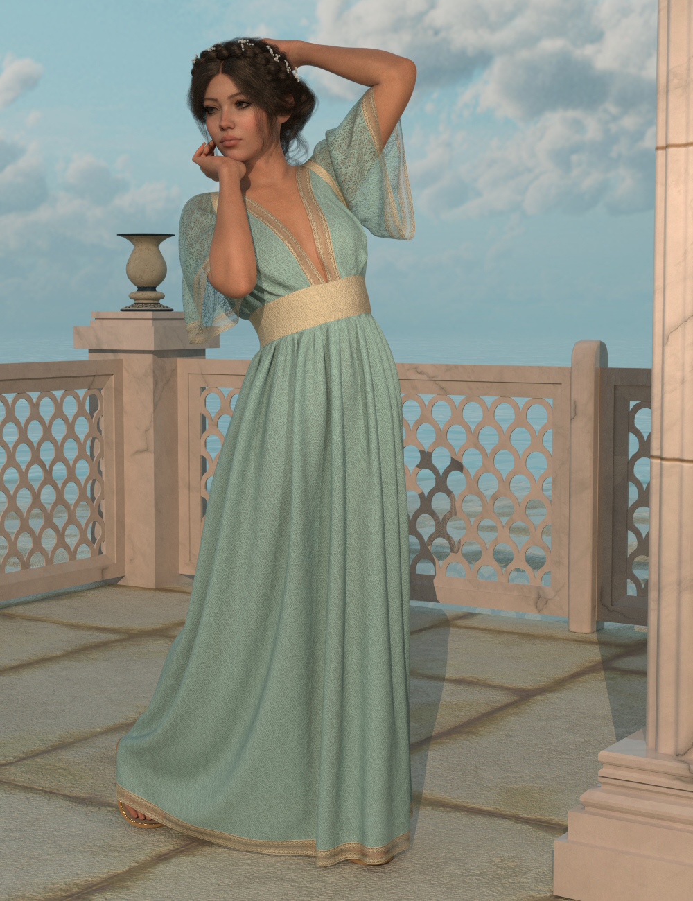 dForce Godward Gown for Genesis 9