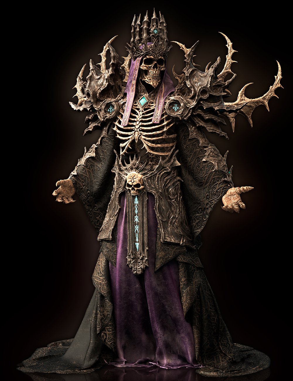 Dark Sovereign HD – A Lich Visage for Genesis 9