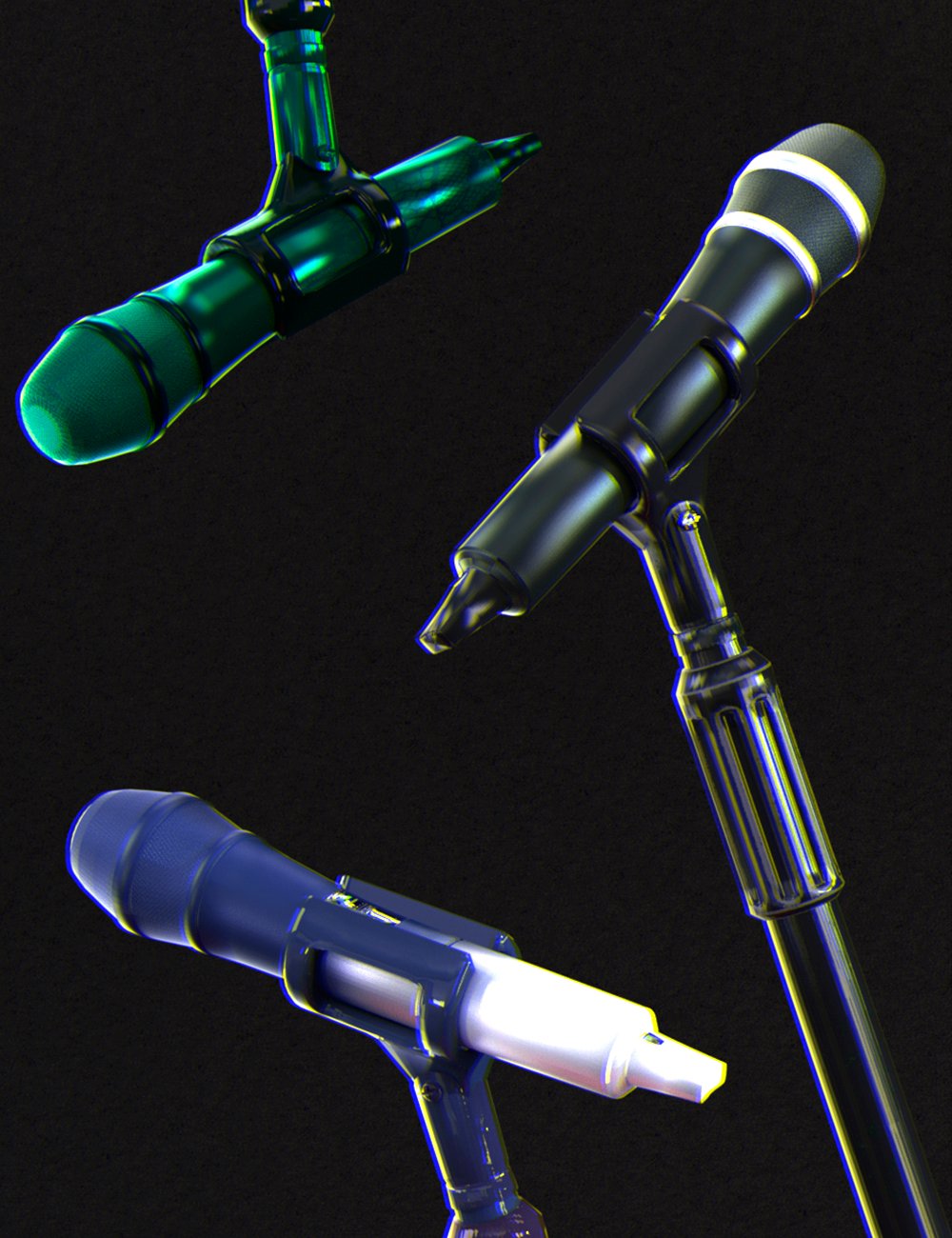 LA Microphone Stand by: Laia, 3D Models by Daz 3D