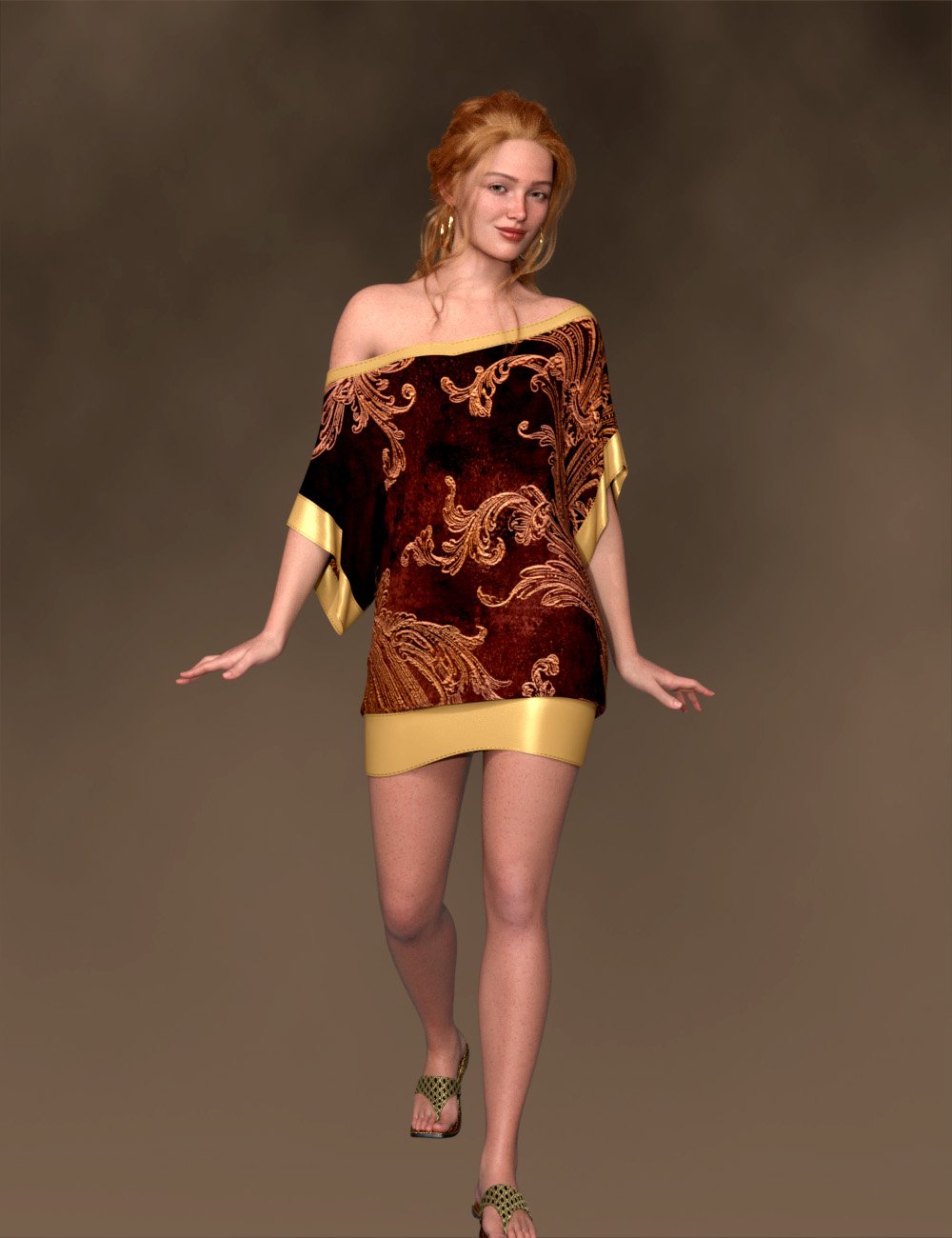 SIC dForce Terry T Dress for Genesis 9