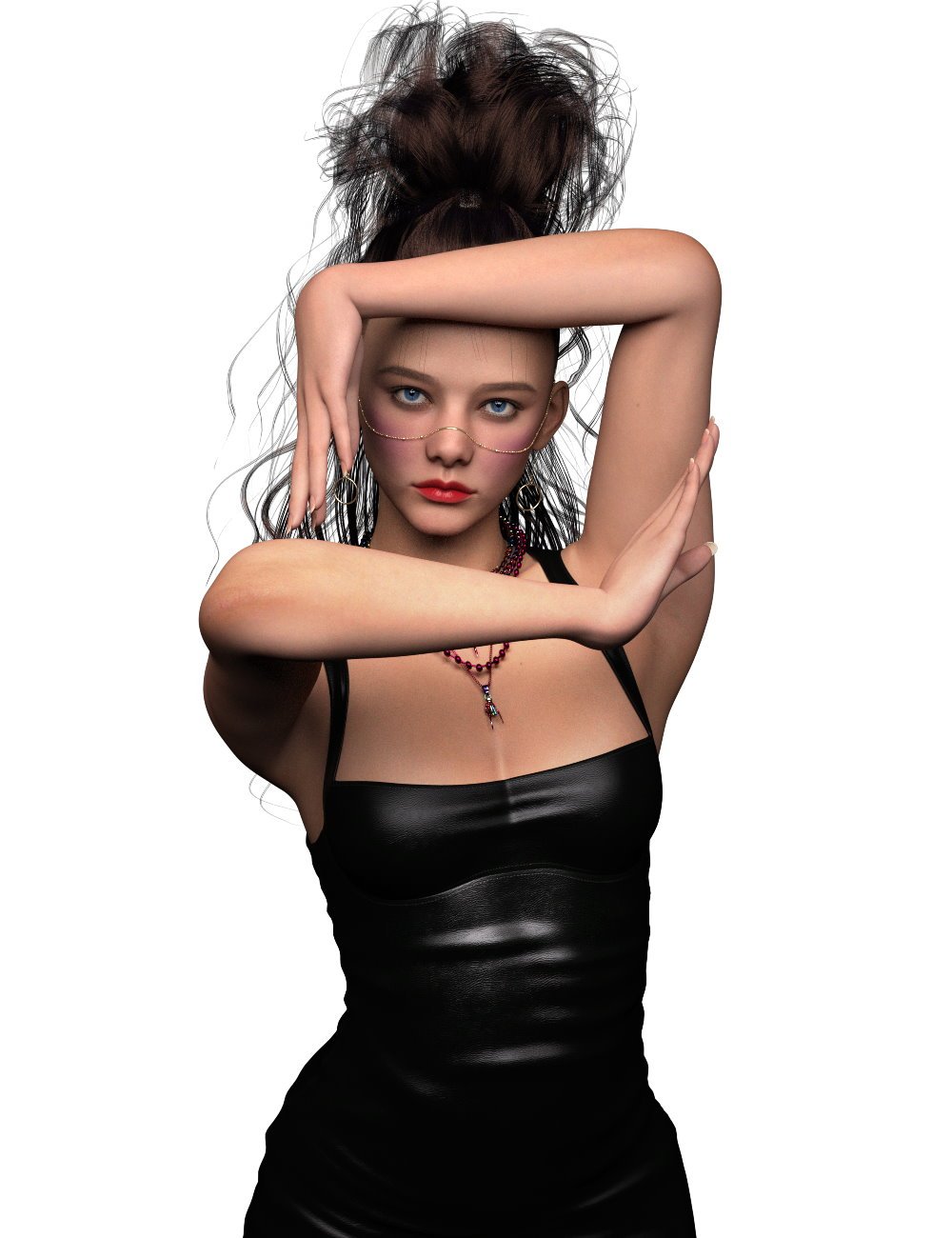 L3D Quick Click Runa Hair by: LUNA3D, 3D Models by Daz 3D