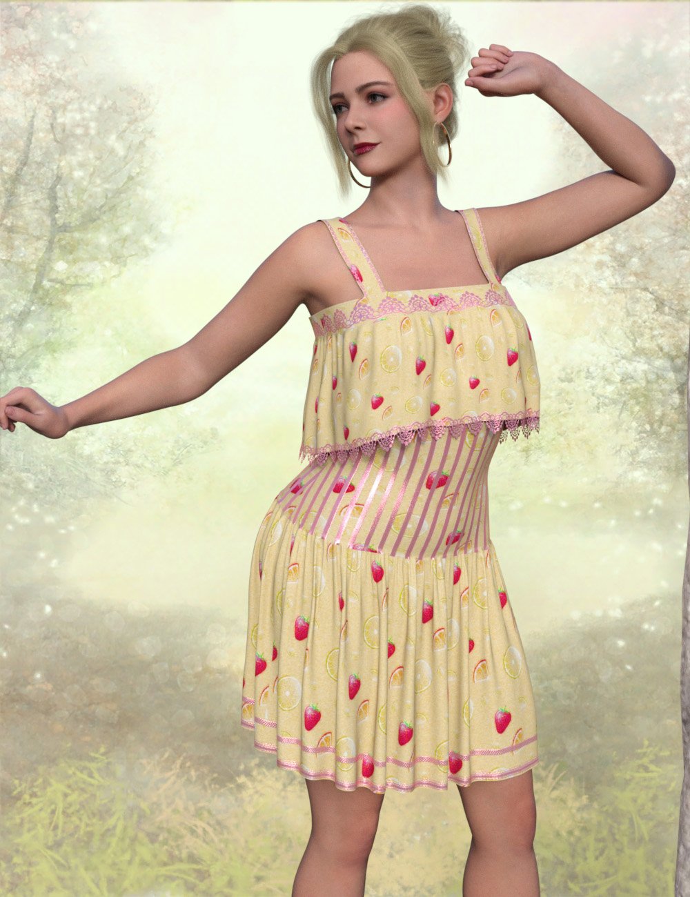 SIC dForce Violet Set for Genesis 9 by: Sisters In Chaos, 3D Models by Daz 3D