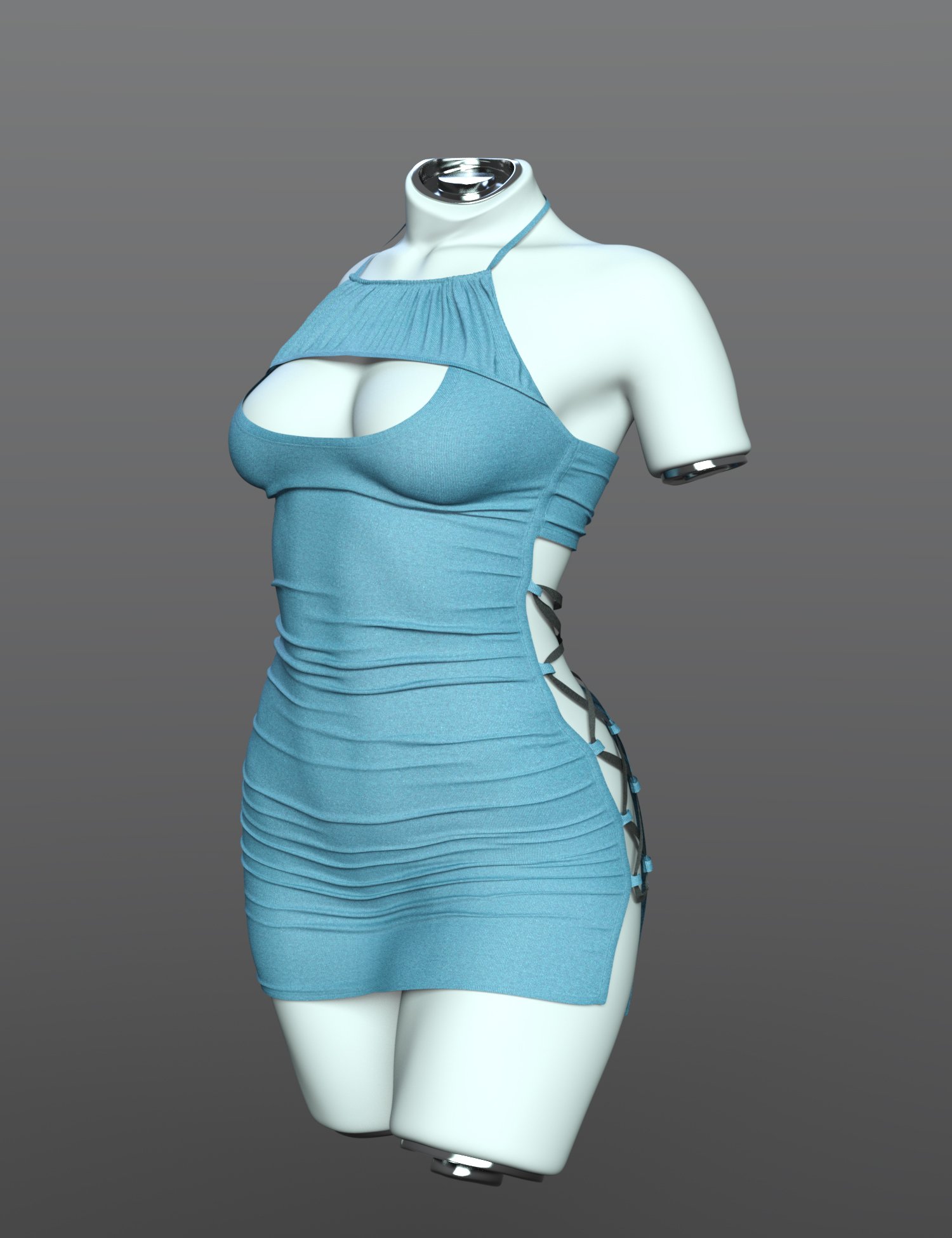 dForce SPR Split Nightgown for Genesis 9