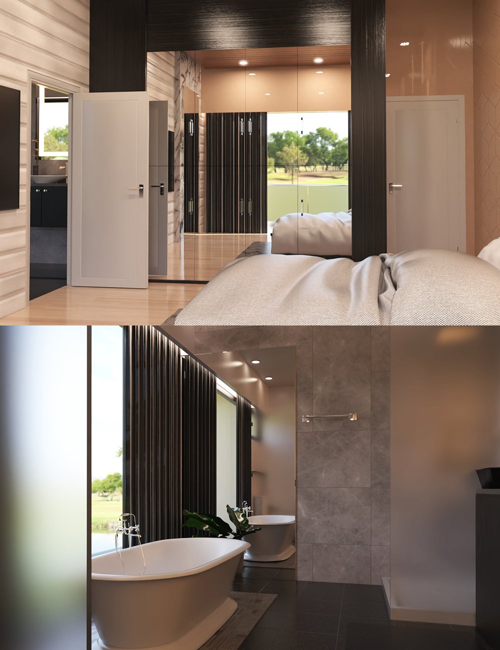 One Bedroom Apartment by: bituka3d, 3D Models by Daz 3D
