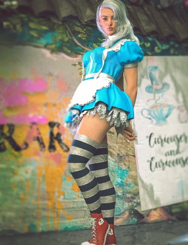 Alice Rebel dForce Outfit and Vignette | Daz 3D