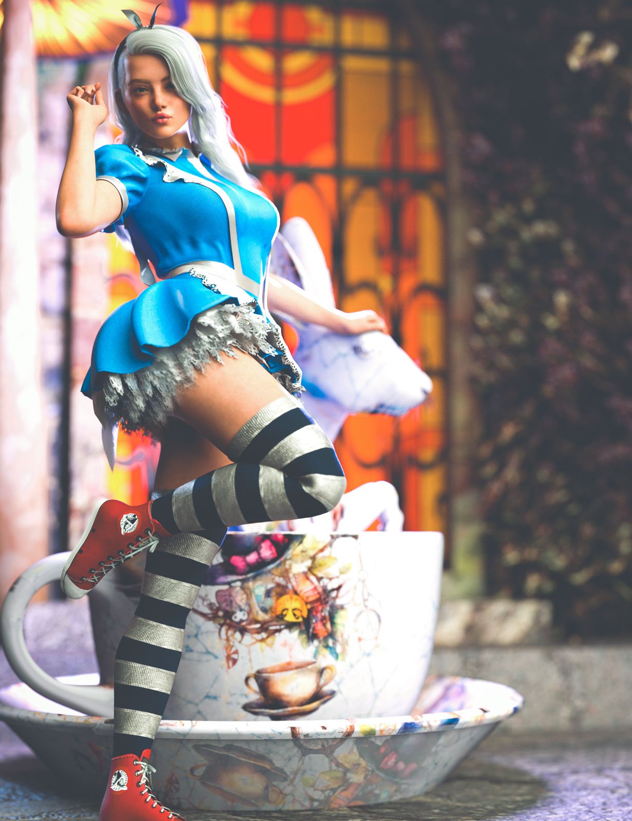 Alice Rebel dForce Outfit and Vignette